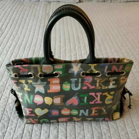 Dooney & Bourke Coated Canvas Signature Doodle Bag - Picture 4 of 9